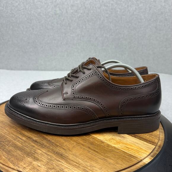 Polo Ralph Lauren Asher Wingtip Dress Shoes Men\'s 11 Dark Brown Leather Oxford main image 6